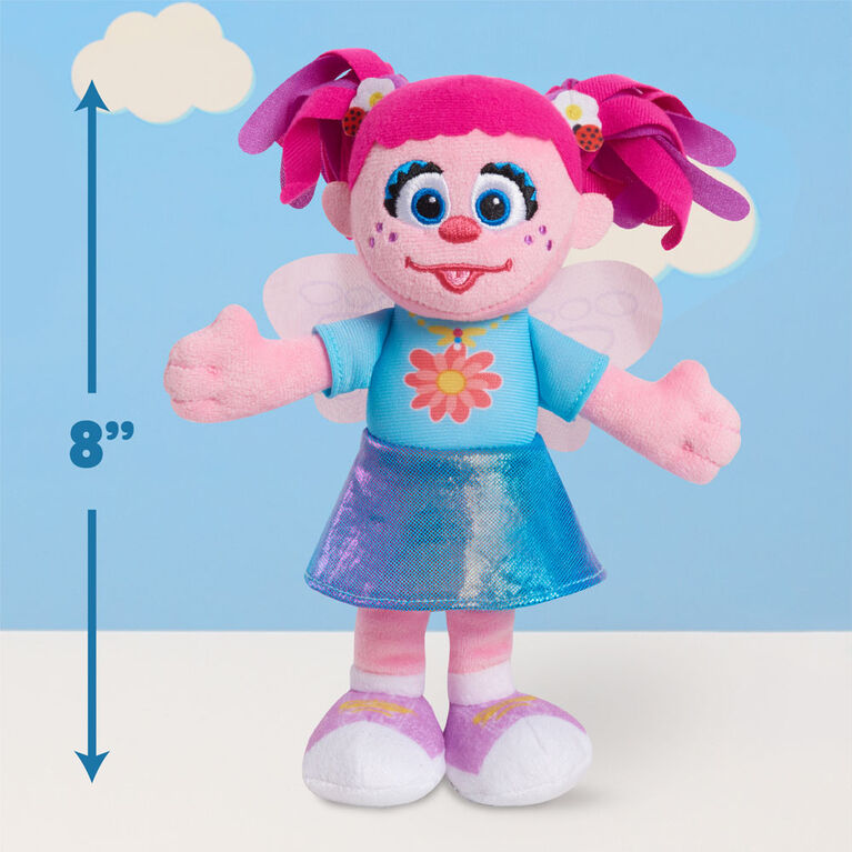 Sesame Street Friends 8-inch Abby Cadabby Sustainable Plush Stuffed Toy