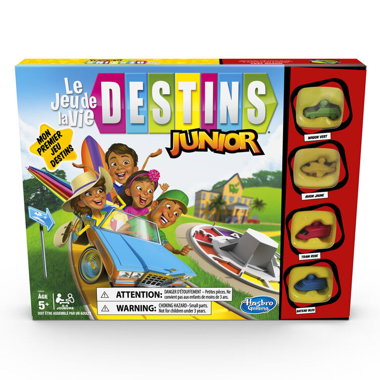Jeu Destins Le jeu de la vie Junior (Version Français)