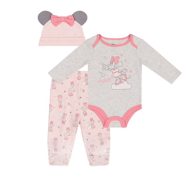 Minnie Mouse Pant Set Pink 3/6M