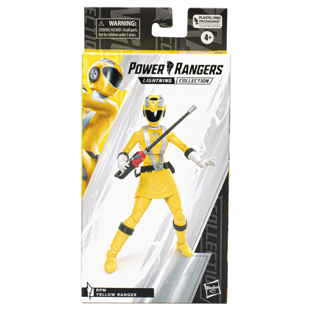 Power Rangers Lightning Collection RPM Yellow Ranger 6-Inch Premium Collectible Action Figure Toy with Accessories