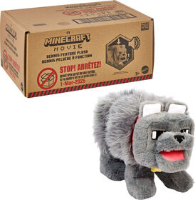 Minecraft Peluche à fonctions Dennis le loup, sons et bouche à mouv.