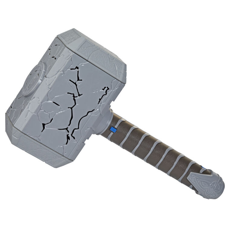 Marvel Studios' Thor: Love and Thunder Mighty FX Mjolnir Electronic Hammer Roleplay Toy for Kids