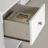 Bebble 1-Drawer Nightstand Gray and White