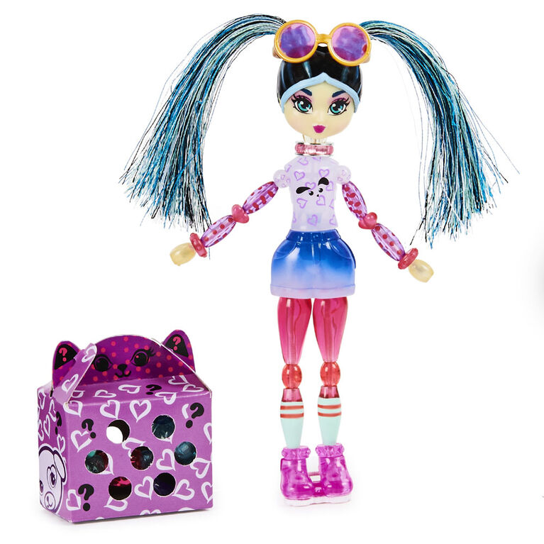 Twisty Girlz, Beadbox Betty Transforming Doll to Collectible Bracelet with Mystery Twisty Petz