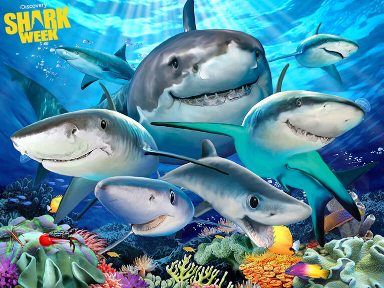 Shark Week - Shark Selfie- 100 Piece 3D Puzzle - R Exclusive