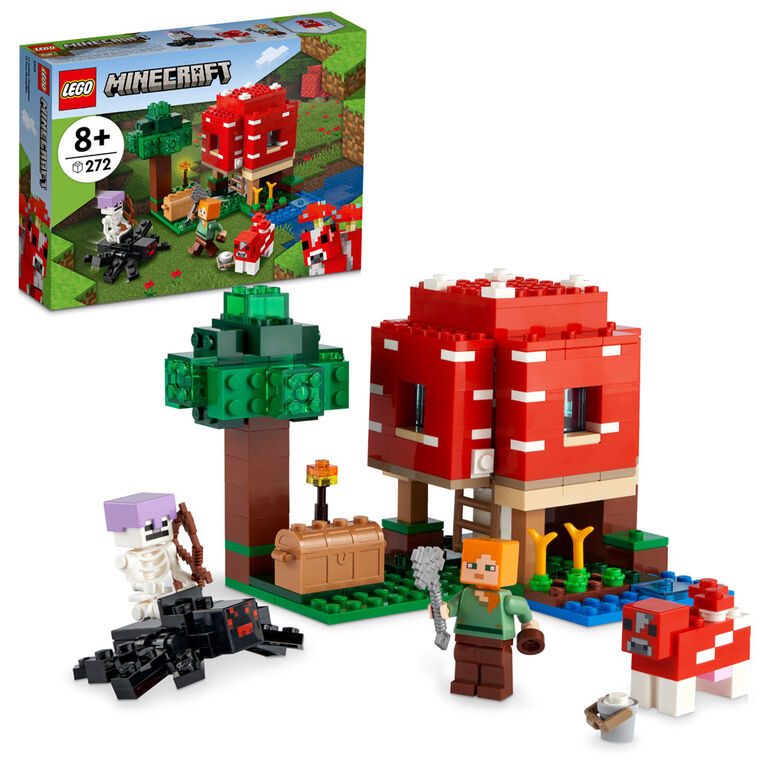 LEGO Minecraft The Mushroom House 21179 Building Kit (272 Pieces)