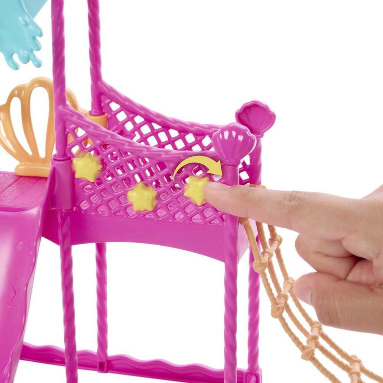 Barbie Toys, Skipper Doll and Waterpark Playset with Working Water Slide and Accessories, First Jobs