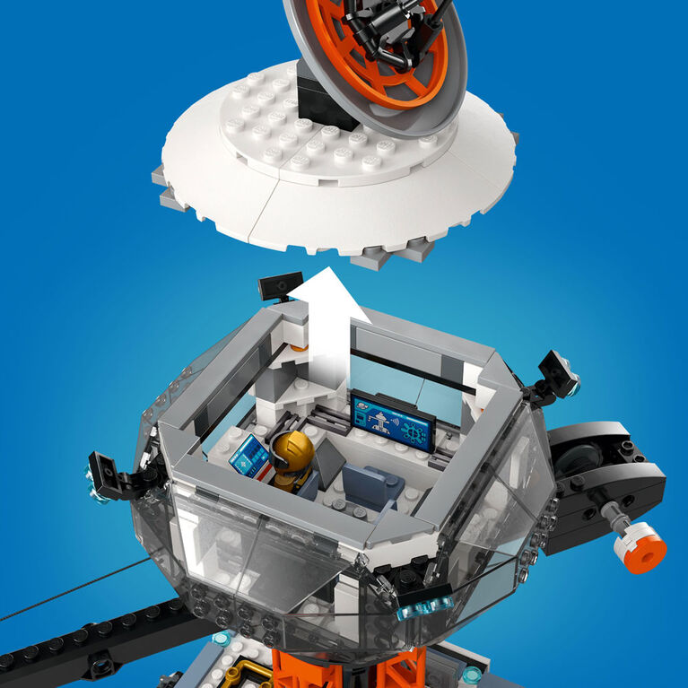 Ensemble LEGO City La base spatiale et la rampe de lancement de la fusée 60434