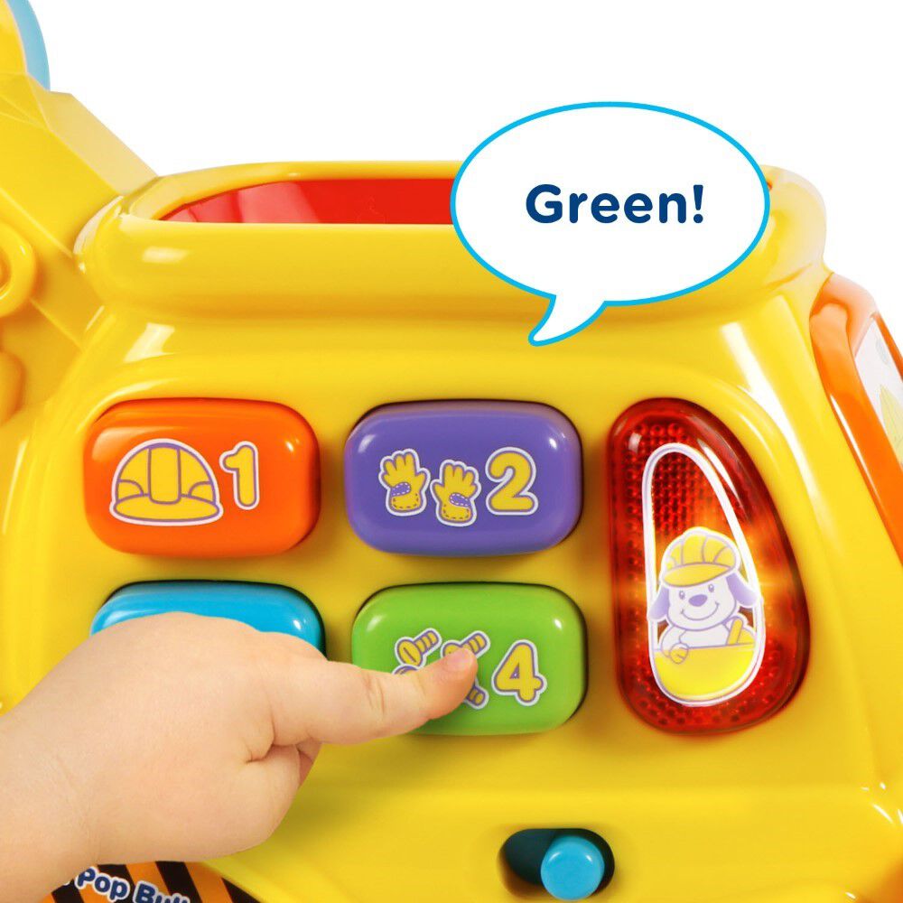 vtech push & pop bulldozer toy