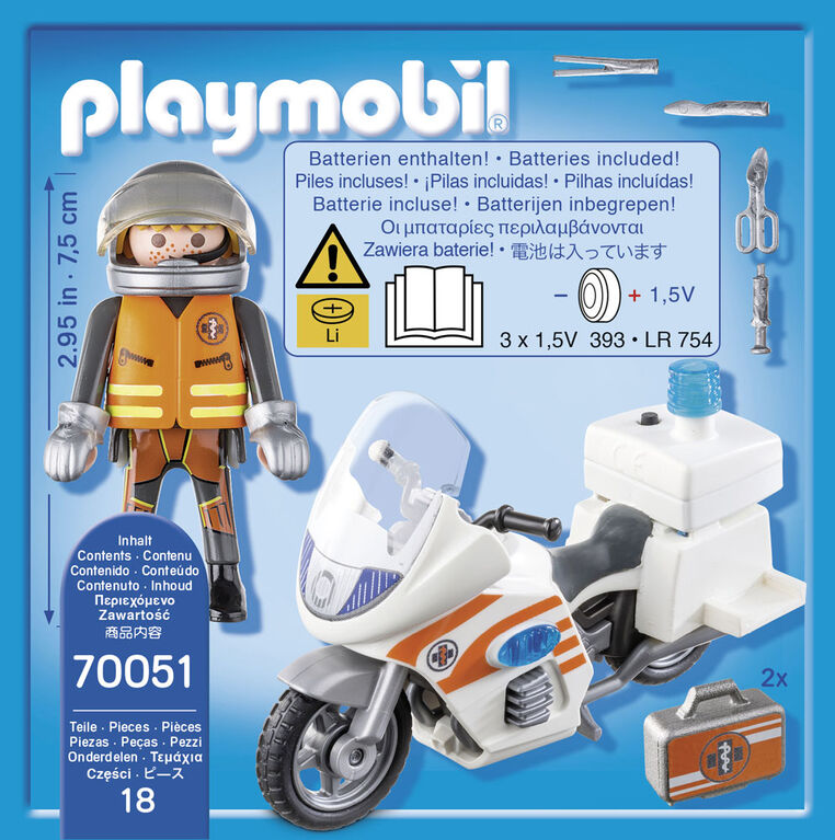 Playmobil - Emergency motorbike