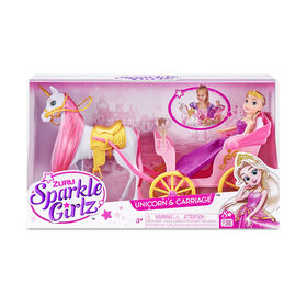 Ensemble de licorne et poup&eacute;e princesse Sparkle Girlz par ZURU
