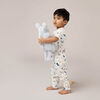 Short Sleeve 2 Piece Sleep White Veg Print 4Y