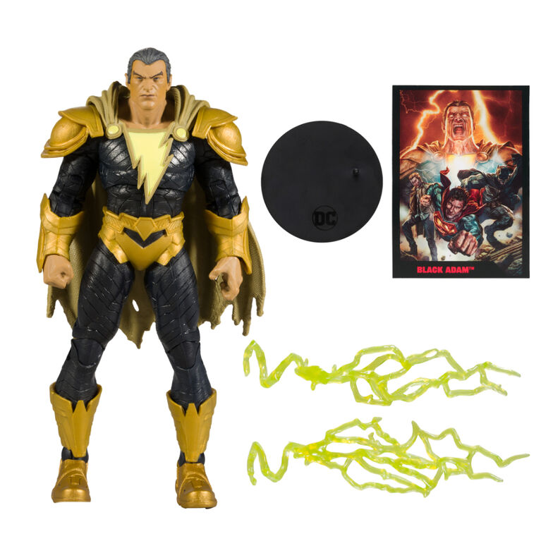 DC Direct - 7 Inch Figurine with Comic - Black Adam Comic - Black Adam Figurine