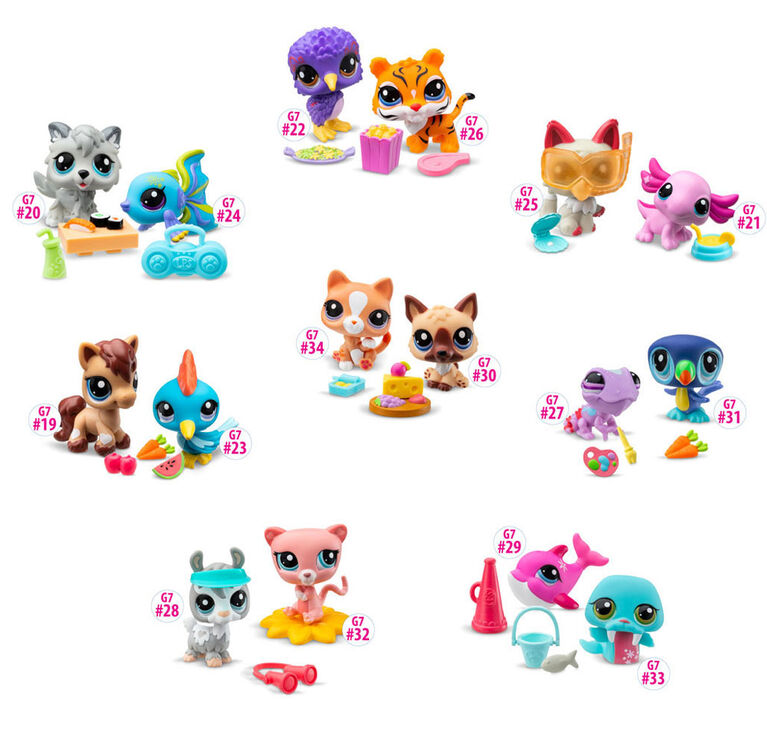 Littlest Pet Shop Paires D'Animaux De Compagnie, Paquet De 2, Fiesta De La Ferme