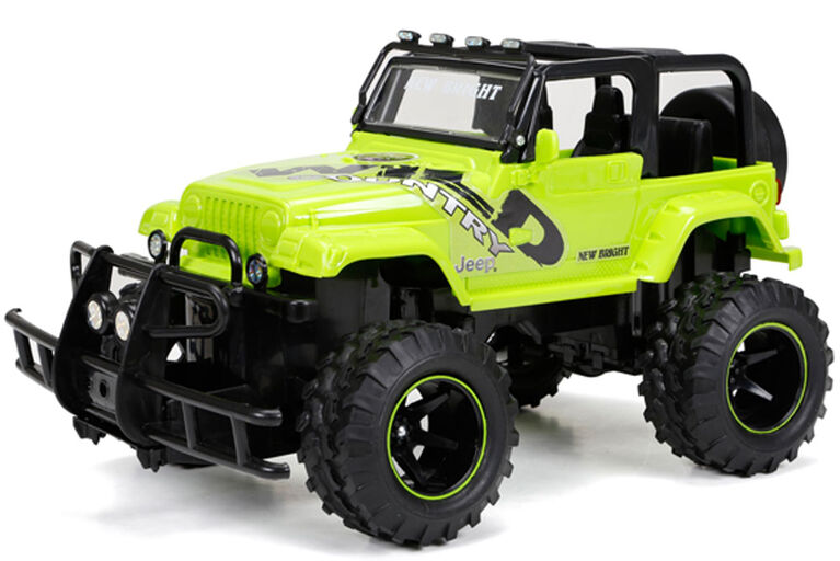 New Bright 115 Scale Radio Control Jeep Wrangler Green Toys R Us