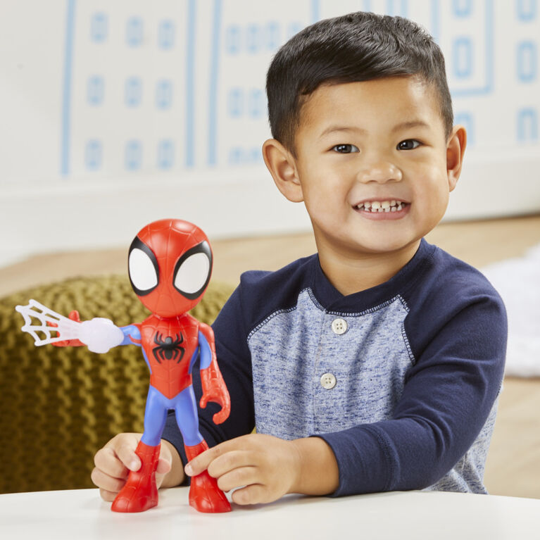  Spidey and His Amazing Friends Marvel Supersized Ghost-Spider  9-inch Action Figure, Preschool Super Hero Toy for Kids Ages 3 and Up :  Toys & Games