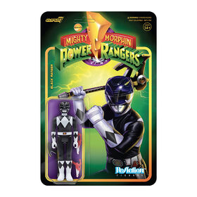 Mighty Morphin Power Rangers ReAction Figure Wave 2 - Ranger noir