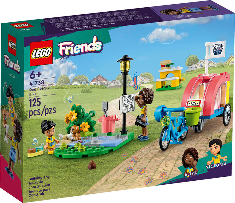 LEGO Friends Le vélo de sauvetage des chiens 41738 Ensemble de jeu de construction (125 pièces)