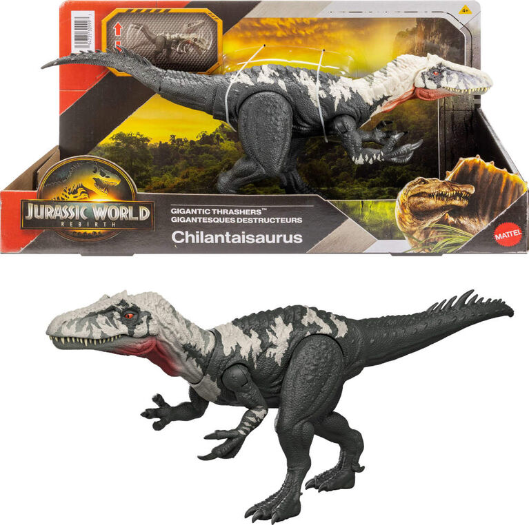 Jurassic World Rebirth Gigantic Thrashers Chilantalsaurus Dinosaur Figure