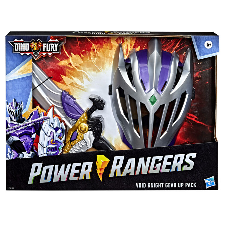 Power Rangers Dino Fury Void Knight Gear Up Pack, Includes Mask and Saber