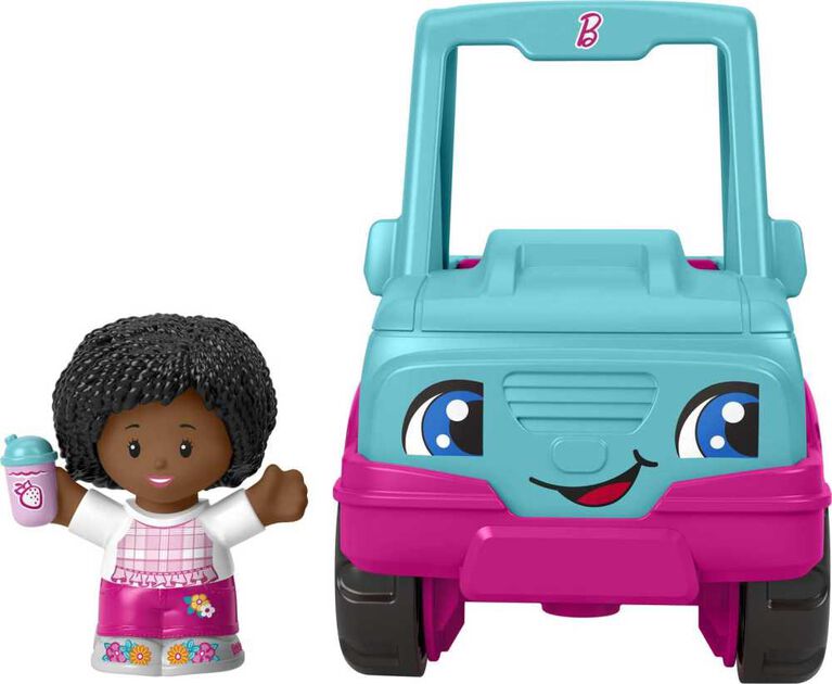 Fisher-Price Little People Barbie Toy Pick Up Truck and Figure, Toddler and Preschool Toy