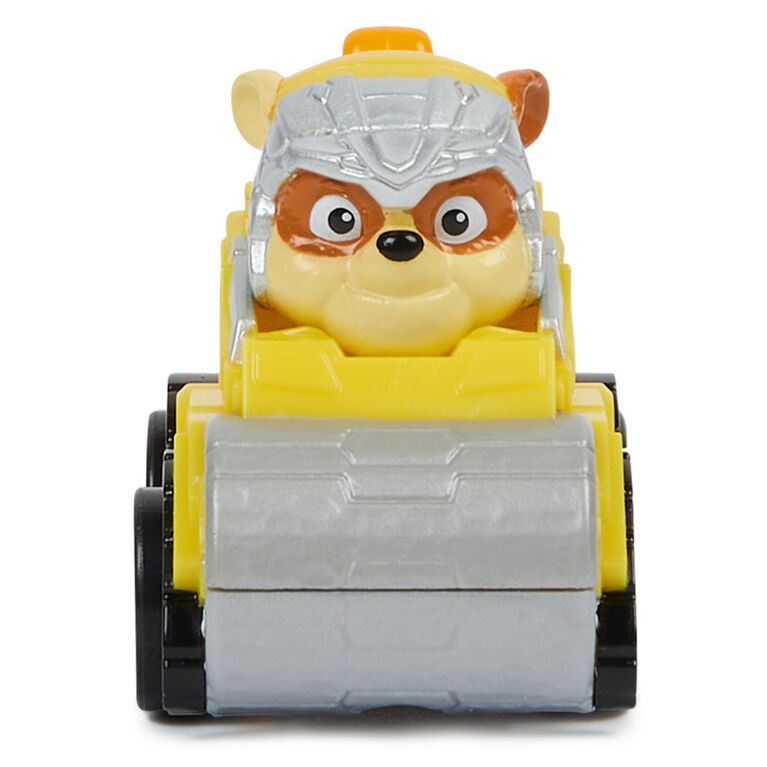 PAW Patrol: The Mighty Movie, Pup Squad Racers Collectible Rubble, Mighty Pups Toy Cars