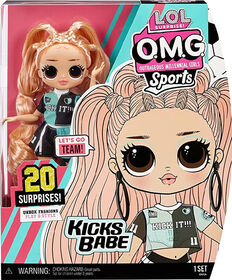 LOL Surprise OMG Sports Fashion Doll Kicks Babe with 20 Surprises