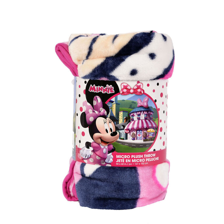 Couverture en micro peluche de Disney Minnie Mouse