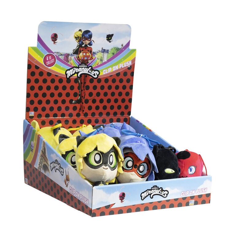 Peluches accrochables Miraculous Ladybug - L'assortiment peut varier