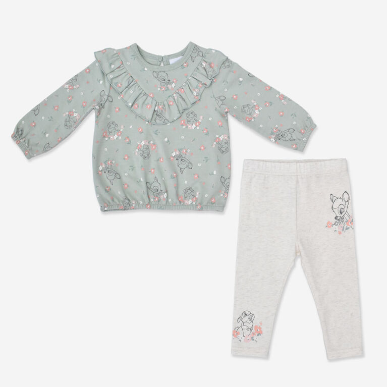 Bambi Legging Set Sage 6/9M