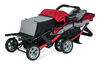 Foundations Splash of Colour Trio Sport 3 Passenger Stroller - Red