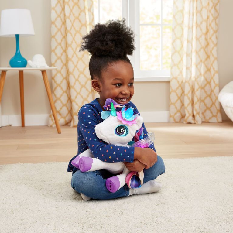 VTech Ivy the Bloom Bright Unicorn Interactive Toy - English Edition, Electronic Singing Pet with Magic Wand and Hair Accessories 