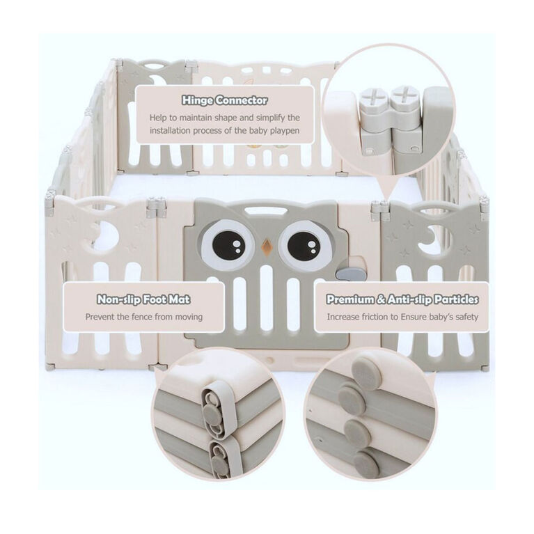 Kidsvip Parc Pliable 20 Panneaux - Édition anglaise
