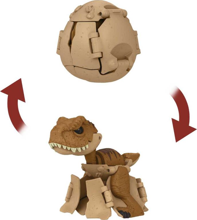 Jurassic World Egg to Dinosaur Transforming Toy, Hidden Hatchers