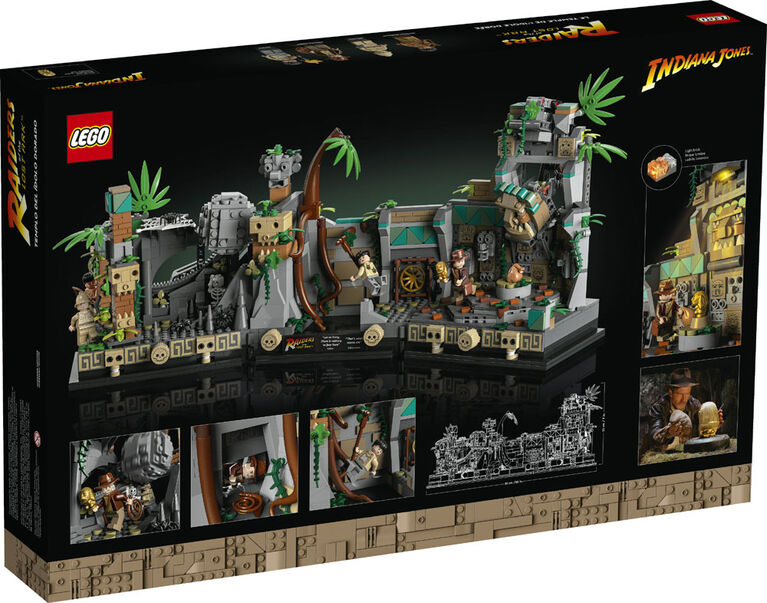 LEGO Indiana Jones Le temple de l'idole dorée 77015 Ensemble de construction (1 545 pièces)