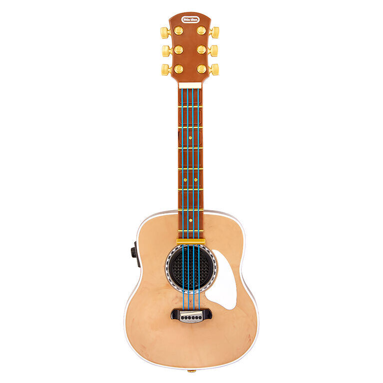 My Real Jam Acoustic Guitar, Toy Guitar with Case and Strap, 4 Play Modes, and Bluetooth Connectivity