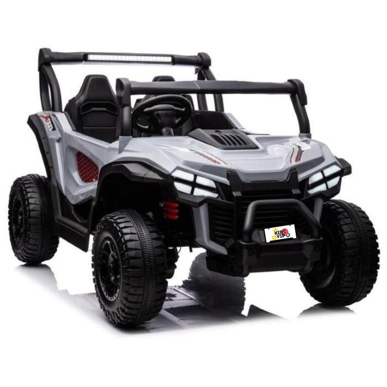 KIDSVIP 2-Seater 24V Adventure Buggy Kids' 4X4 Ride-On UTV w/ RC - Grey