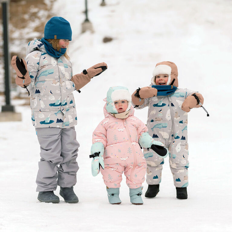 Baby Snowsuit | Pink Forest - XL (18-24m)