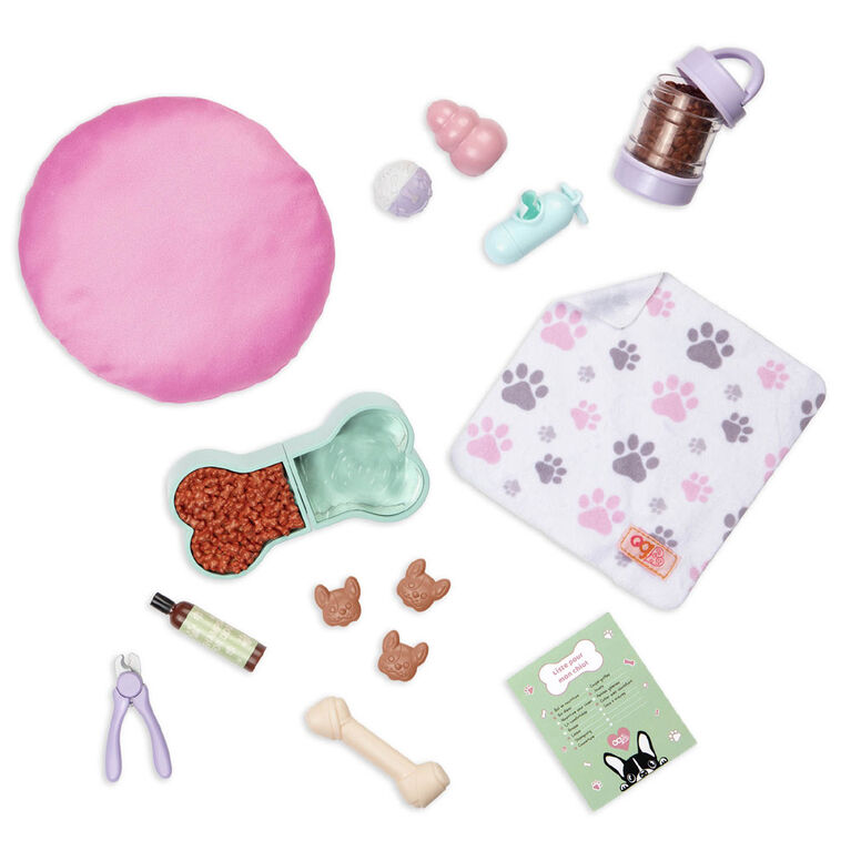 Ensemble d'accessoires de soins pour chien en peluche, Paw Paradise, Our Generation