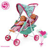 Poussette double pour poupée, Mint Heart