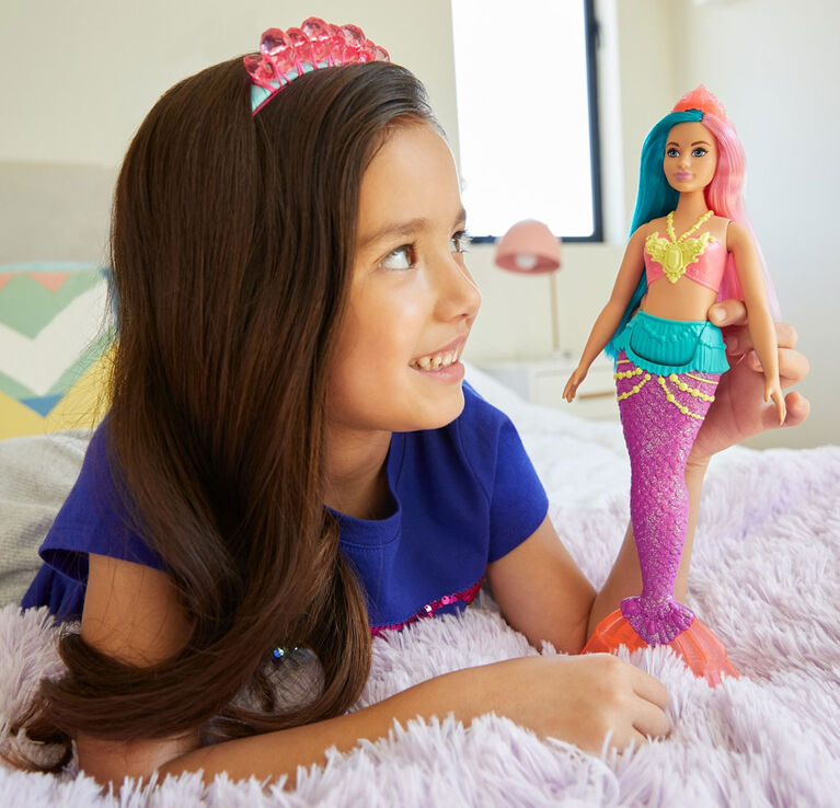 Barbie Dreamtopia Mermaid Doll 12 Inch Teal And Pink Hair Toys