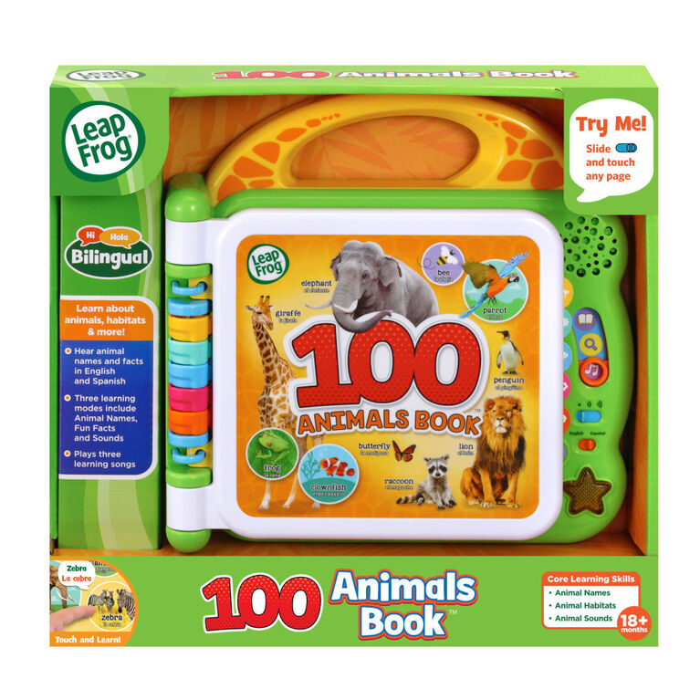 LeapFrog 100 Animals Book - Bilingual English/French Edition