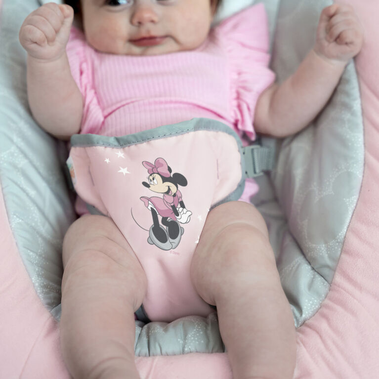 Bright Starts Disney Baby MINNIE MOUSE Rosy Skies Comfy Bouncer