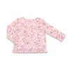 Chemise à manches longues The Peanutshell motif fleur sauvage et bas à volants interchangeable, layette pour bébé fille - 3-6 Mois