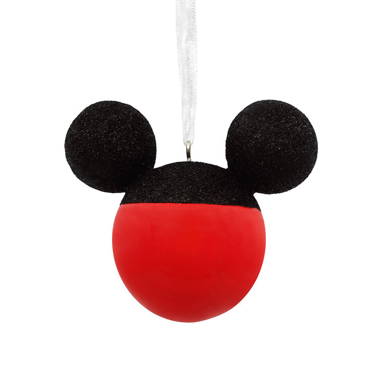 Hallmark Disney Mickey Mouse Glittery Icon Christmas Ornament