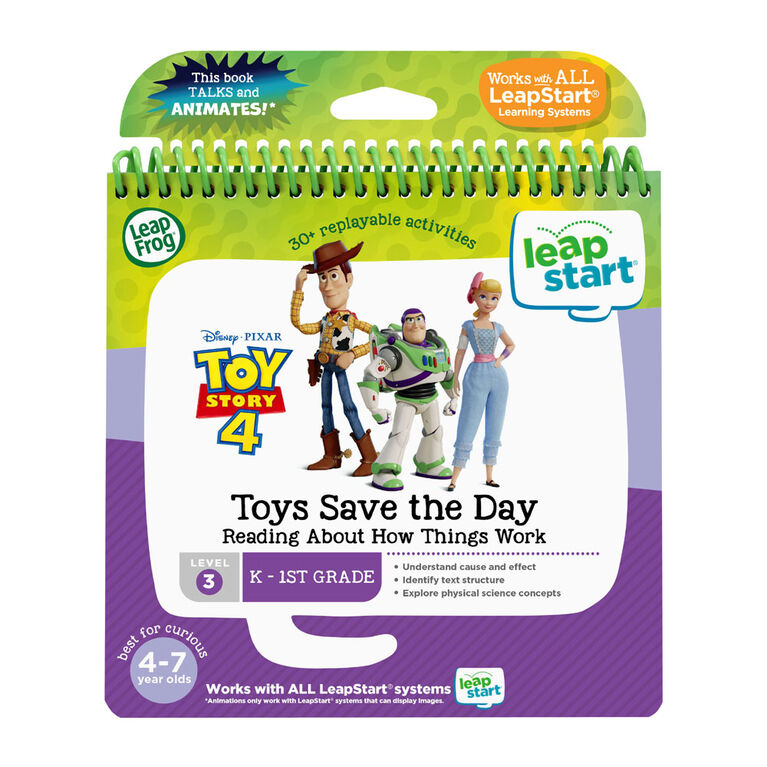 LeapFrog LeapStart Toy Story 4 Toys Save the Day Reading About How Things Work -  Édition anglaise