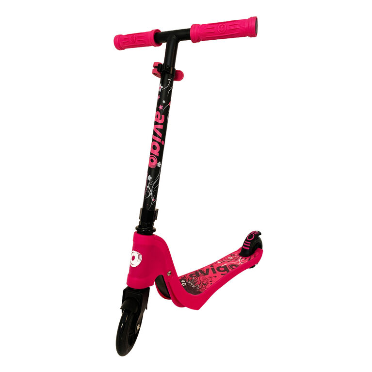 Avigo Kick Scooter With Light Up Wheels - Pink