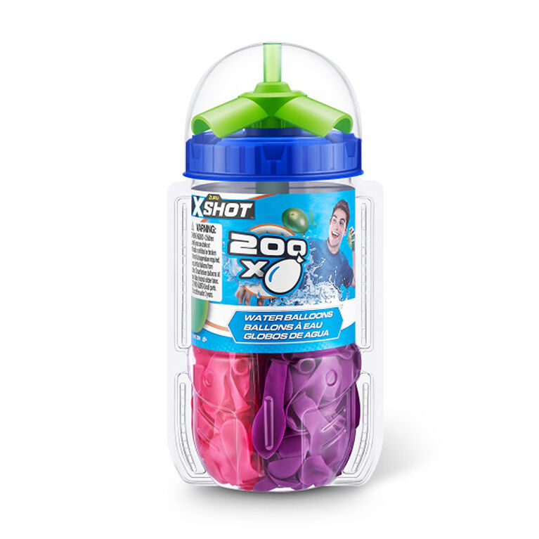 Zuru X-Shot Water Warfare Water Balloons 200-Pack (Colours May Vary)