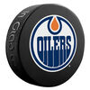 Rondelle avec logo de base des Oilers d'Edmonton de la LNH