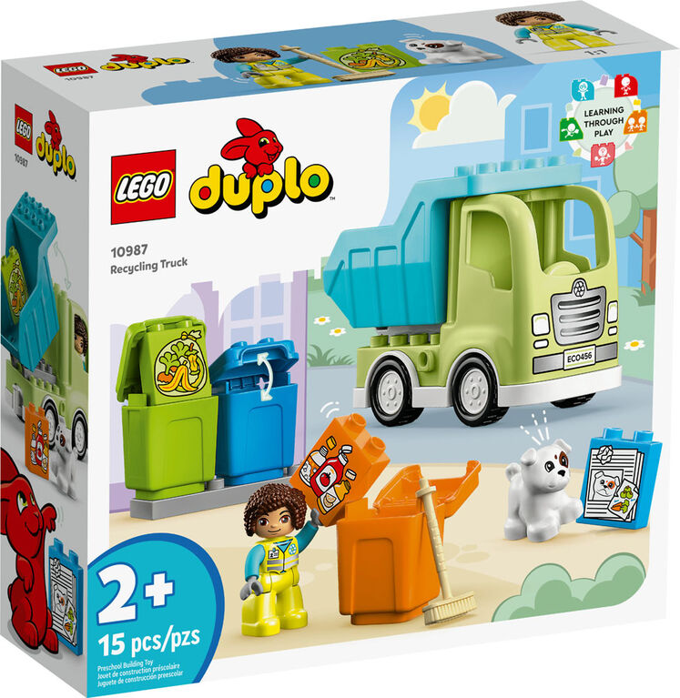 LEGO DUPLO Town Recycling Truck 10987 Building Toy Set (15 Pieces)